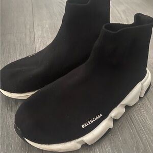 Balenciaga Men's Black Sock Sneakers